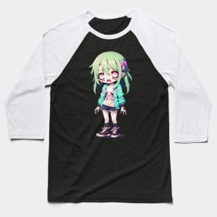 Smol Zombie Girl Baseball T-Shirt